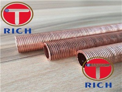 Tubo de cobre para radiador com aletas